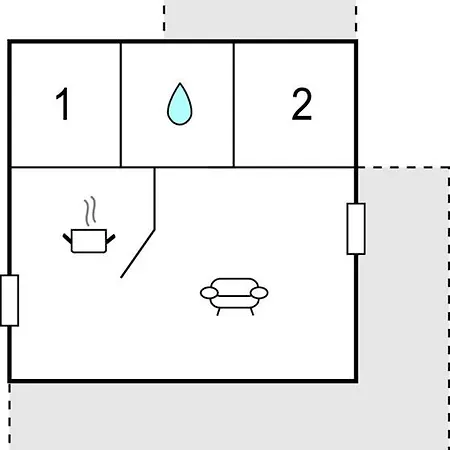 Stunning In With Kitchen Dom wakacyjny Knebel